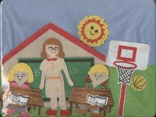 Панно из войлока школа (535297) (упаковка)