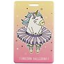 Картхолдер «Unicorn ballerina», розовый градиент