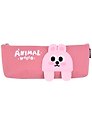 Пенал на молнии с лапками Animal World  (ПВХ) (23,5х8)