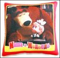 Подушка декоративная антистресс Маша и Медведь (2600/ЖЛ) (20 см)