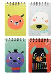 Блокнот А7 80л кл. "Мордочки" спираль, Kairui