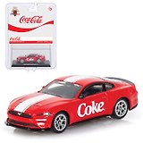 450030 Машинка литая коллекционная Motor City - Die-сast модель Coca-Cola 2018 Ford Mustang GT, масштаб 1:64 (металлическая), возраст 14+