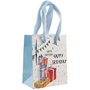 Пакет А6 14*11*6 Birthday Party нейтр., бум.мат.ламинат