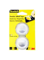 Лента клейкая 02шт 12мм*6,3м двухсторон, блистер, подвес, Scotch 3M