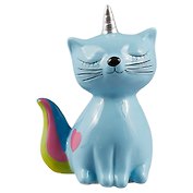 Копилка Кошечка-единорог (керамика) (10х8) (12-FENGDA-HP7513-F)