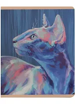 Тетрадь в клетку Listoff, "Красочные звери", 48 листов, в ассортименте