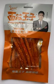 Соевое мясо Острые мучные полоски со вкусом крылышек барбекю, 76г