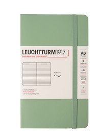 Записная книжка «Classic» А6, 61 листов в линейку, шалфей, Leuchtturm1917