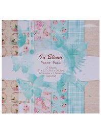 Бумага для скрапбукинга «In Bloom», 12 листов, 30х20 см, 6 дизайнов