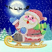 Алмазная мозаика. Открытка "С Новым Годом!"