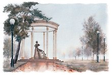 Открытка Тобольск Памятник "Жёнам Декабристов"