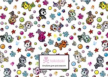 Альбом для рисования «Вселенная tokidoki. Единорожки» Издательство Эксмо А4, 50 листов, спираль