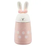 Термос Кролик с ушками и бантиком в горошек (металл) (300 мл) (12-7306-X-8003)