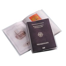 Обл для паспорта пластик. Erich Krause, Crystal Clear 18,5*13,5см в блистере EK30644
