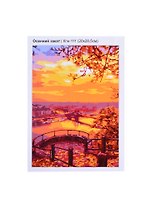 Кпн-111 Картина по номерам Осенний закат (ПочСебяХуд) (20х28 см) (коробка) (LORI)