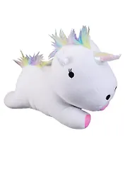 Игрушка-подушка Радужный единорог (белый) (41см) (KW178-000034)