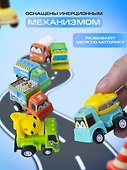Набор игрушек «Мультяшные грузовики», 6 штук - 1