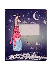 Тетрадь в линейку Альт «Magic night» в ассортименте, 12 листов