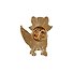 Значок Pin Joy Енотик с печеньем (металл) (12-08599-564) - 2