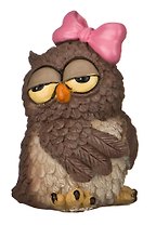 Фигурка Сова с бантом 10см  (537-250)
