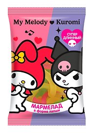 KUROMI, MY MELODY JELLYBAR Мармелад в форме лапши, 30г