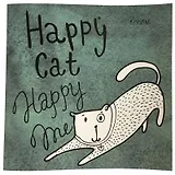 Альбом для рисования и эскизов 200х200 36л.блок 90гр. скоба, серия "Кот" 07439