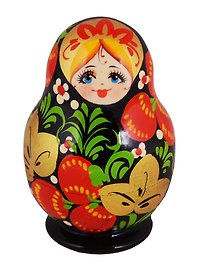 Матрешка 5 предм. Расписная авторская, "Кубышка" арт. С-203 (312)