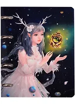 Тетрадь на кольцах в клетку Listoff, "Фантастическая девушка", 100 листов