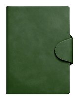 Ежедневник недат. А5 136л "Snap book" еловый, 7Б, тв.переплет, иск.кожа, термотиснение, магнит.клапан, скругл.углы, офсет, ляссе, инд.уп