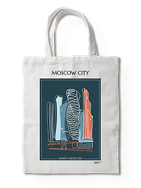 Сумка-шоппер Москва Сити (Москва) (35х40) (TBG00-MSK0014-SR-EN)