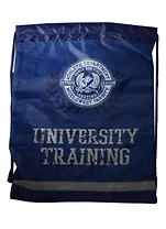 Мешок для сменной обуви "Эмблема на темно-сером" 48*36см, полиэстер, Феникс