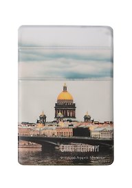 Чехол для карточек на телефон СПб Исаакиевский собор (2 отделения) (ПВХ) (6,5х9) (ЧТ2025-24)