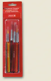 Кисти 06шт синтетика №0,2,4,6,8,10, блист., Brunnen