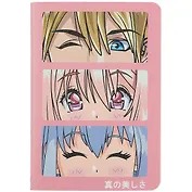 Записная книжка А7 30л кл. "Аниме. Сёдзё" сшивка, тонир.блок