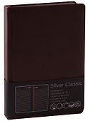 Ежедневник недатированный «Silver Classic» А5, коричневый, 152 листа, экокожа, Listoff - 0