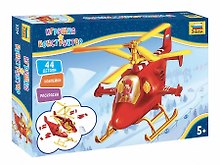 Игрушка - Конструктор Детский спасательный вертолет, 44 детали, 15см ТМ ZVEZDA
