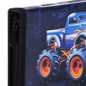 Пенал «Monster truck», 1 отделение, 19х11 см, Пифагор - 2