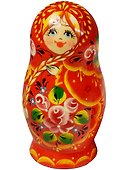 Матрешка 5 предм. "Узор", арт. С-6 (164) - 0