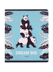 Тетрадь в клетку Unnika, "Милые панды", 48 листов, в ассортименте