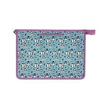 Папка для тетрадей А4 "Cute&Cozy" пластик, молния, текст.ручки
