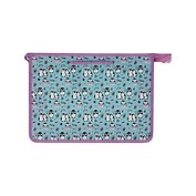 Папка для тетрадей А4 "Cute&Cozy" пластик, молния, текст.ручки
