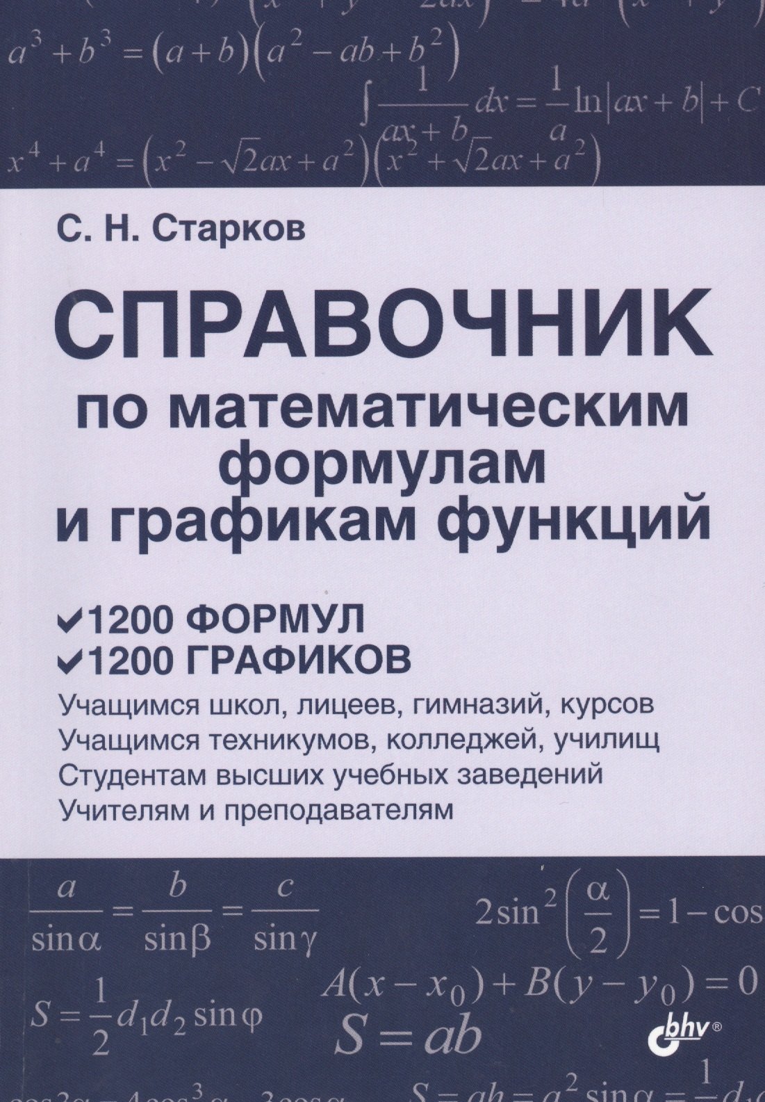 

Справочник по математическим формулам и графикам функций