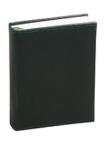 Ежедневник недат. А6 152л New times зеленый, иск.кожа, тв.переплет, с поролоном