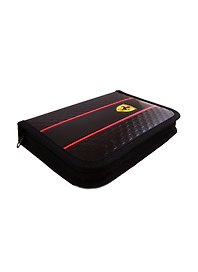 Пенал школьный 1отд. "Ferrari" 20*14, молния, откидной клапан