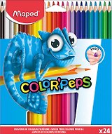 Карандаши цветные Maped, Pulse, пластиковые 24 цвета