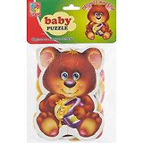 Игровой набор, ТМ Vladi, Мягкие пазлы Baby puzzle Лесн.жители, Мультиколор