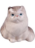Статуэтка фарфор Персидский кот сидящий (6х4) (2269140) - 0