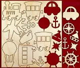 Набор для скрапбукинга Путешествие-1 (13918) (упаковка)