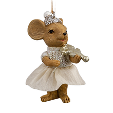 Новогоднее подвесное украшение ErichKrause Decor Мышка со скрипкой (пластик) (8см) (66203)