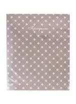 Папка-портфолио А4 40ф на кольцах, ПВХ, порол.прослойка, пластик, бежевая